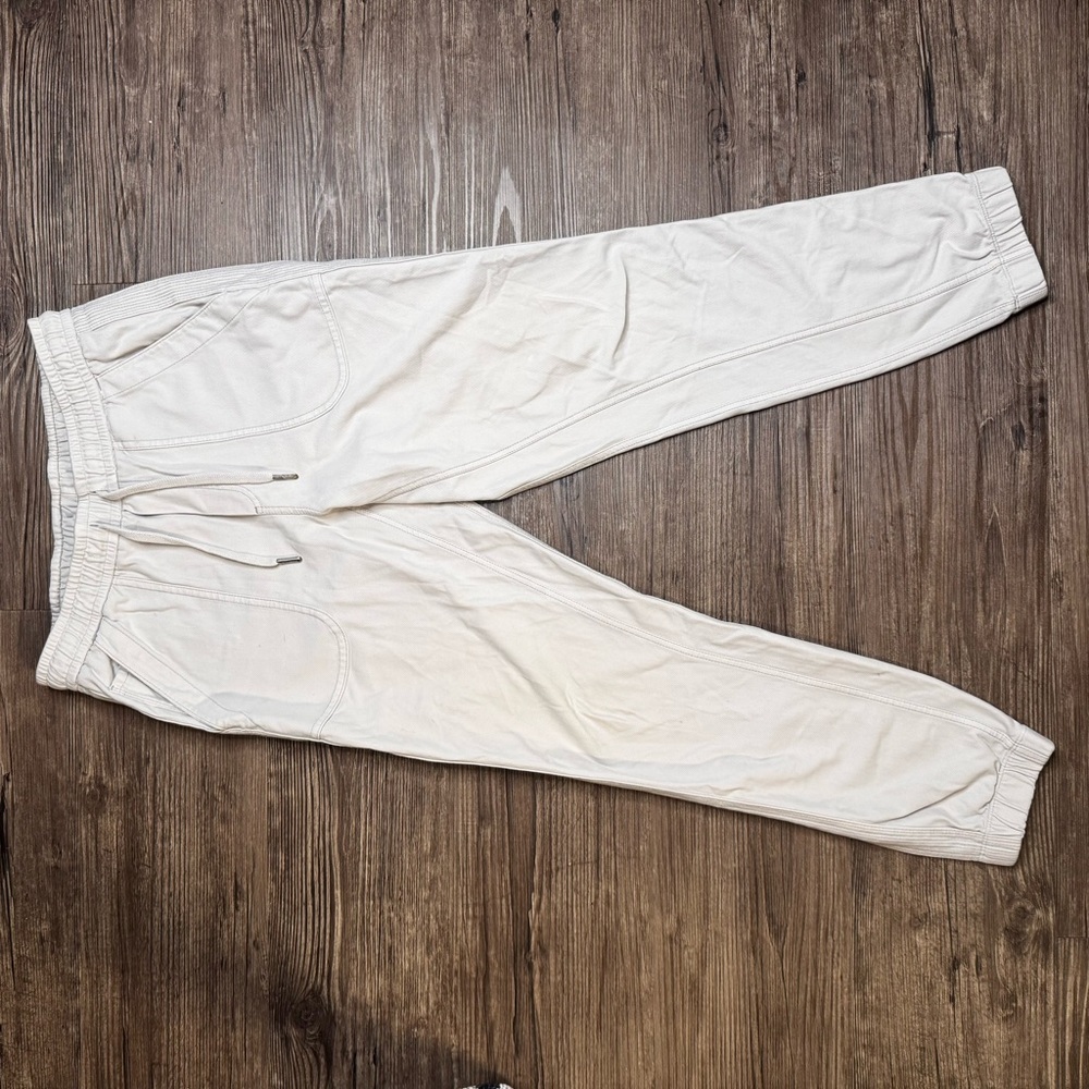 Athleta Women's Off-White Jogger Pants - Picture 2 of 5